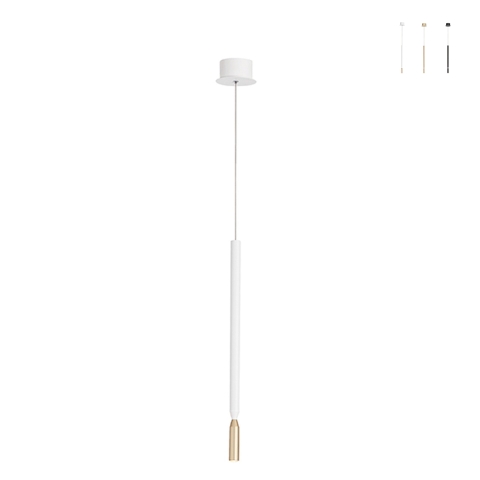 Lampa wisząca LED z malowanego metalu Tubic Promocja