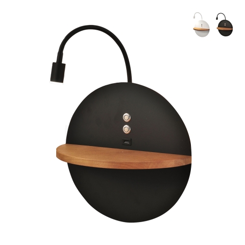 Nowoczesna lampa ścienna LED z ładowarką USB do sypialni Dual Promocja