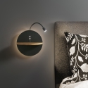 Nowoczesna lampa ścienna LED z ładowarką USB do sypialni Dual Rabaty