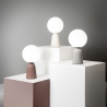 Nowoczesna lampa stołowa z cementu z okrągłym kloszem H33cm Rock Table Sprzedaż