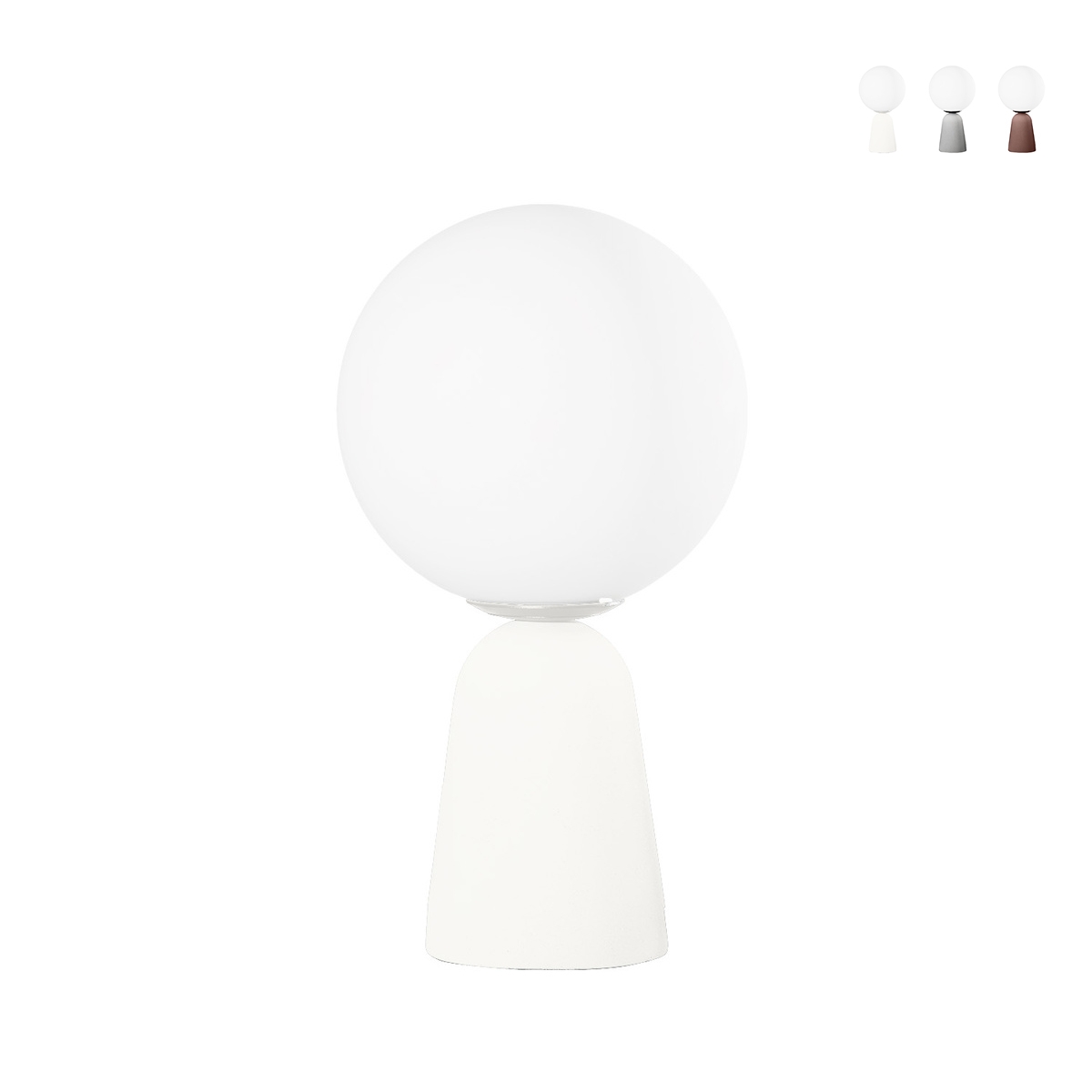 Nowoczesna lampa stołowa z cementu z okrągłym kloszem H33cm Rock Table Oferta Nowoczesna lampa stołowa z cementu z okrągłym kloszem H33cm Rock Table Oferta