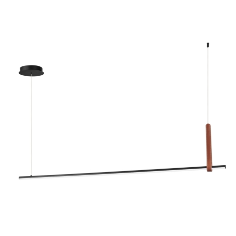 Lampa wisząca LED 150 cm, czarny metal, Regoli L Promocja
