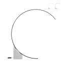 Lampa stojąca łukowa LED H204cm z metalu Rune M Promocja