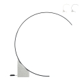 Lampa stojąca łukowa LED H204cm z metalu Rune M Promocja
