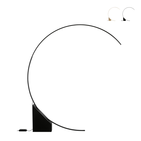 Lampa podłogowa łukowa z LED H204cm metalowa Rune Promocja