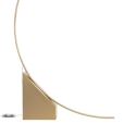 Lampa podłogowa łukowa z LED H204cm metalowa Rune Sprzedaż