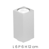 Plafon sufitowy prostokątny z aluminium H12cm Aloa Model