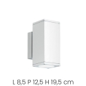 Kinkiet zewnętrzny aluminiowy z podwójnym światłem H19cm Nevada Koszt