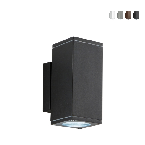 Kinkiet zewnętrzny aluminiowy z podwójnym światłem H19cm Nevada Promocja