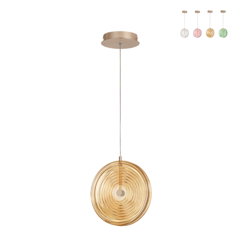 Lampa wisząca LED Ø30 cm z dekoracyjnym szkłem Jokey S Promocja