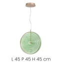 Lampa wisząca LED Ø45 cm szkło i metal Jokey L Zakup