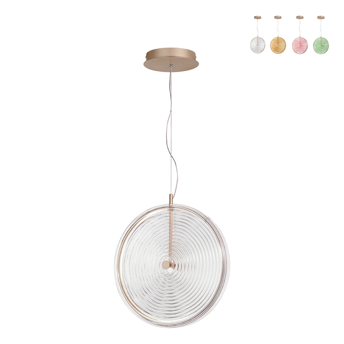 Lampa wisząca LED Ø45 cm szkło i metal Jokey L Oferta Lampa wisząca LED Ø45 cm szkło i metal Jokey L Oferta