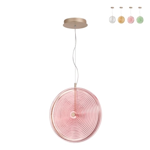 Lampa wisząca LED Ø45 cm szkło i metal Jokey L Promocja