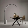 Lampa łukowa stojąca z metalu z LED H215cm Biblio M Sprzedaż