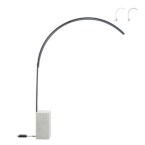 Lampa łukowa stojąca z metalu z LED H215cm Biblio M Promocja