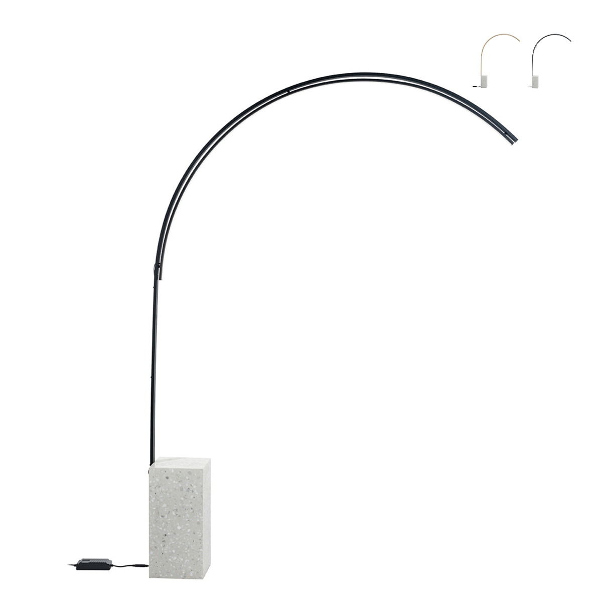 Lampa łukowa stojąca z metalu z LED H215cm Biblio M Promocja Lampa łukowa stojąca z metalu z LED H215cm Biblio M Promocja