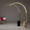 Lampa podłogowa łukowa z metalu z LED H215cm Biblio Oferta