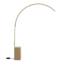 Lampa podłogowa łukowa z metalu z LED H215cm Biblio Rabaty