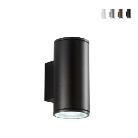 Zewnętrzna lampa ścienna aluminiowa podwójne światło H19cm Nevada Promocja