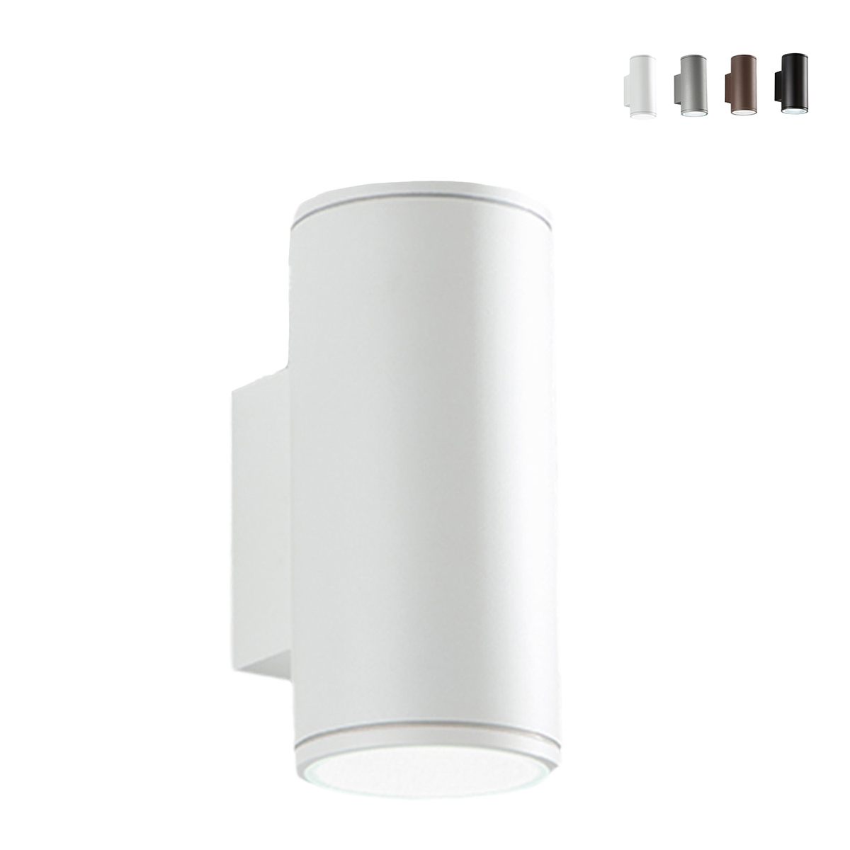 Zewnętrzna lampa ścienna aluminiowa podwójne światło H19cm Nevada Oferta Zewnętrzna lampa ścienna aluminiowa podwójne światło H19cm Nevada Oferta