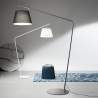 Lampa stojąca z abażurem tkaninowym H190cm Velvet Oferta