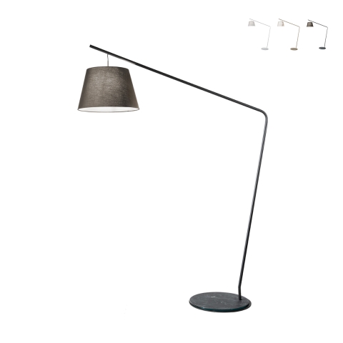 Lampa stojąca z abażurem tkaninowym H190cm Velvet Promocja