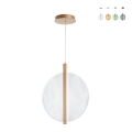 Lampa wisząca z szkła i metalu Ø45cm Juis L Promocja