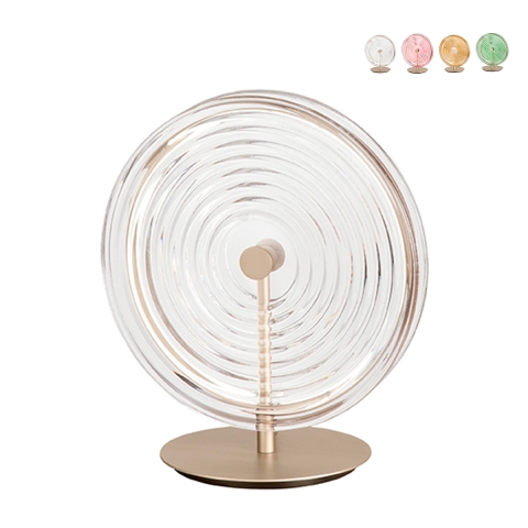 Lampa stołowa design z ozdobnym szkłem Jokey LT Promocja
