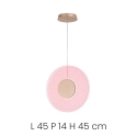 Lampa wisząca LED Ø45cm ze szkłem graniglia Candy Katalog