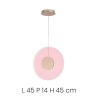 Lampa wisząca LED Ø45cm ze szkłem graniglia Candy Katalog