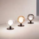 Lampa stołowa designerska kulista z szkła i metalu Teramo Sprzedaż