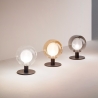 Lampa stołowa designerska kulista z szkła i metalu Teramo Sprzedaż