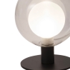 Lampa stołowa designerska kulista z szkła i metalu Teramo Oferta