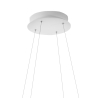 Nowoczesny żyrandol LED w kształcie koła z białego metalu Skyround-S Oferta