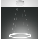 Nowoczesny żyrandol LED w kształcie koła z białego metalu Skyround-S Sprzedaż