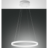 Nowoczesny żyrandol LED w kształcie koła z białego metalu Skyround-S Sprzedaż
