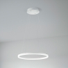 Nowoczesny żyrandol LED w kształcie koła z białego metalu Skyround-S Stan Magazynowy