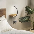 Lampa LED ścienna z drewna z regulacją jasności do sypialni Roseg Promocja
