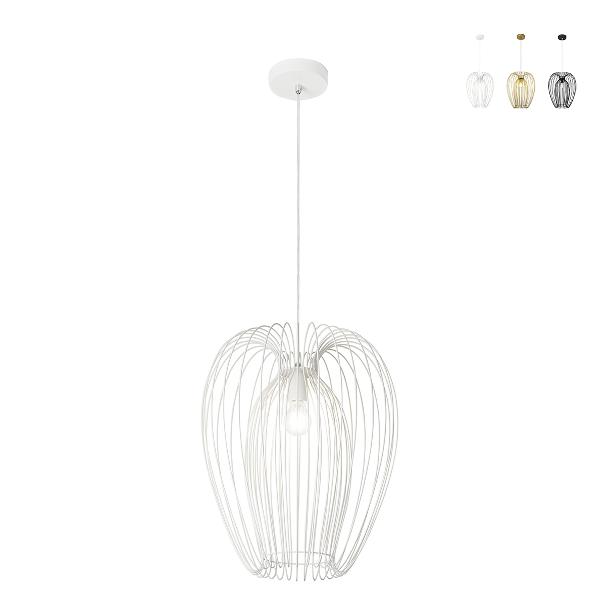 Lampa wisząca z metalowym kloszem Camp-S Promocja Lampa wisząca z metalowym kloszem Camp-S Promocja