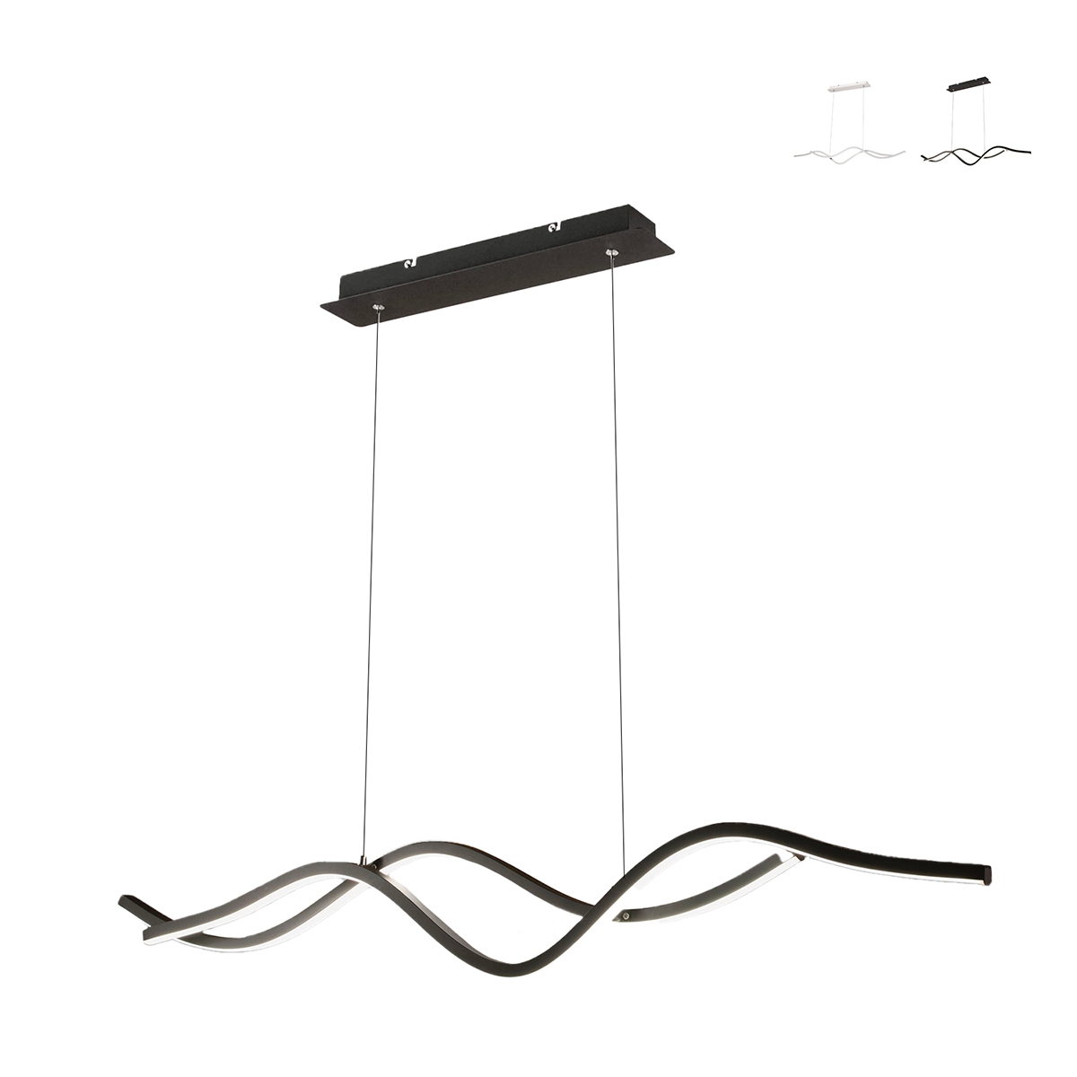 Nowoczesna lampa wisząca LED z falowanym designem Sinuo Promocja Nowoczesna lampa wisząca LED z falowanym designem Sinuo Promocja