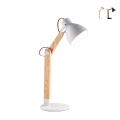 Lampa stołowa biurkowa nowoczesna, drewniana, styl nordycki Sveva-T Promocja