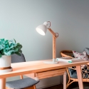 Lampa stołowa biurkowa nowoczesna, drewniana, styl nordycki Sveva-T Sprzedaż