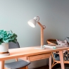 Lampa stołowa biurkowa nowoczesna, drewniana, styl nordycki Sveva-T Sprzedaż