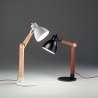 Lampa stołowa biurkowa nowoczesna, drewniana, styl nordycki Sveva-T Stan Magazynowy