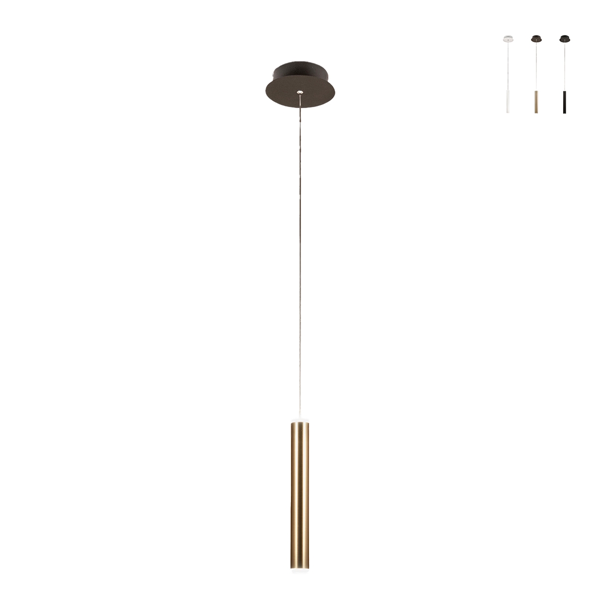 Nowoczesna lampa wisząca LED z tubowym dyfuzorem Prado-C Promocja Nowoczesna lampa wisząca LED z tubowym dyfuzorem Prado-C Promocja