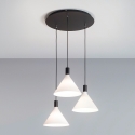 Lampa wisząca do salonu z 3 światłami w stylu klasycznym Vincent-CS Promocja