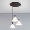 Lampa wisząca do salonu z 3 światłami w stylu klasycznym Vincent-CS Promocja