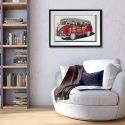 Obraz vintage z efektem 3D 70x50 cm van z lat 60-70 Arti Sprzedaż