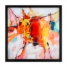 Nowoczesny obraz abstrakcyjny 64x64cm na plexiglasie z czarną ramą Tzarb Oferta