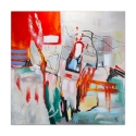 Obraz abstrakcyjny na płótnie 100x100 cm nowoczesny wielokolorowy Prynk Oferta